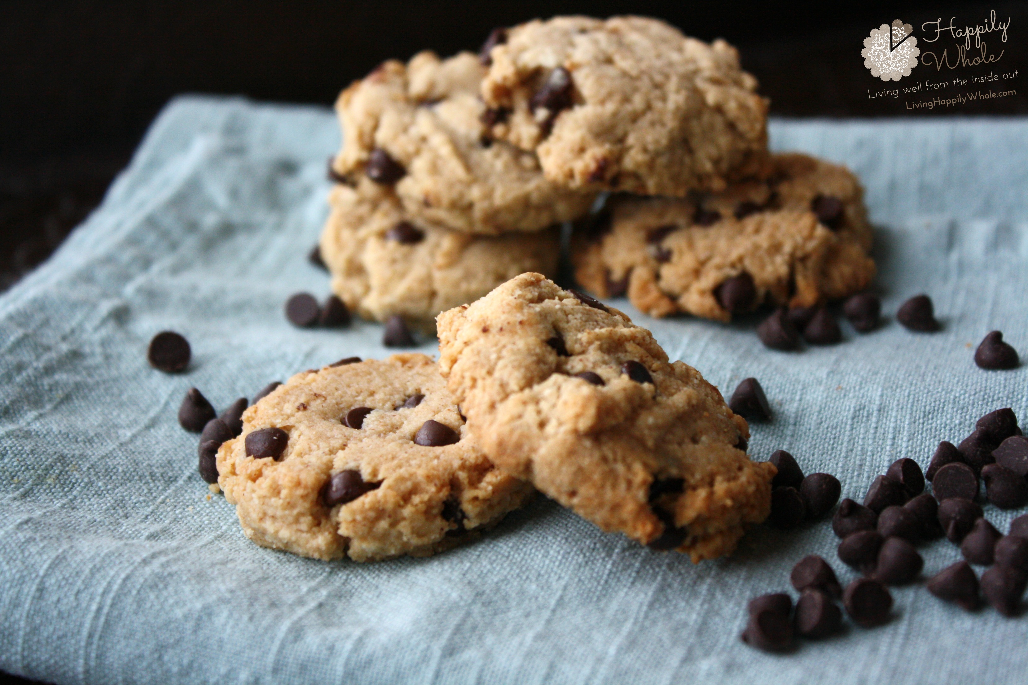 Grain Free Almond Chocolate Chip Cookies Happily Whole